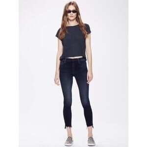 Mother The Stunner Two Step Last Call Skinny Jeans Dark Wash 25